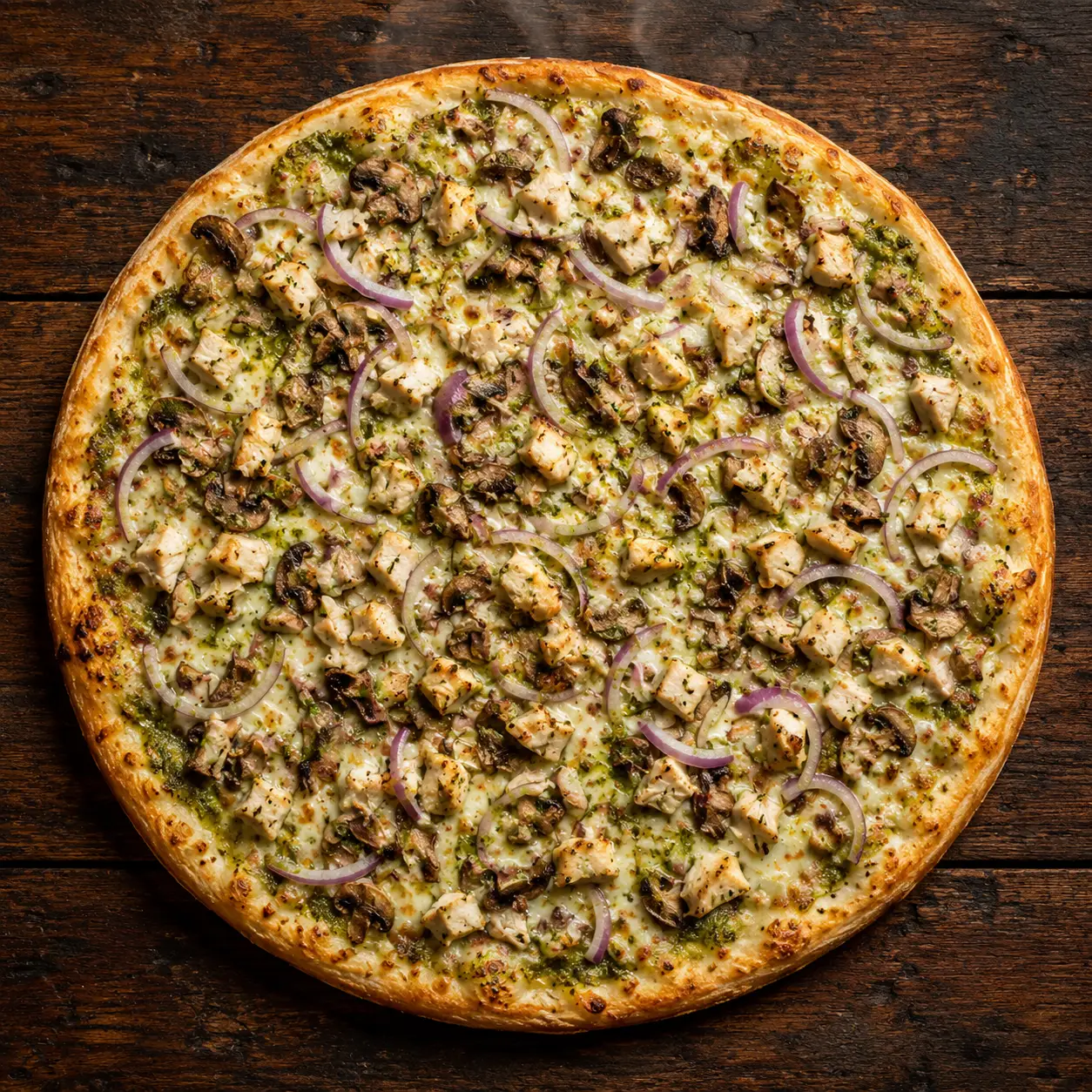 Pesto Chicken pizza DC Pizza Washington DC